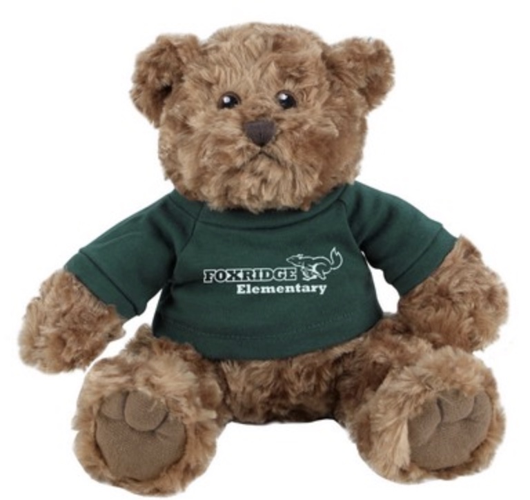 Chelsea teddy bear with screenprinted tee shirt