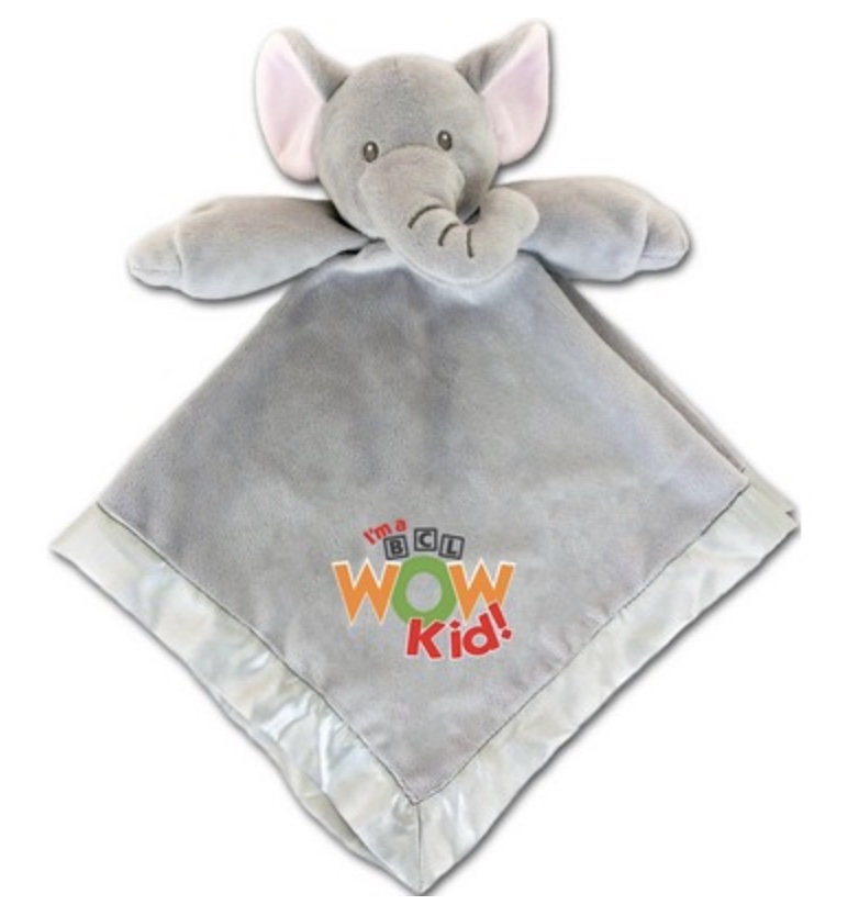 grey elephant baby blanket