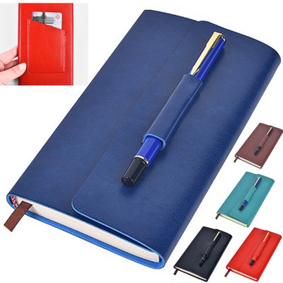 Notebook With Pen&Card Holder