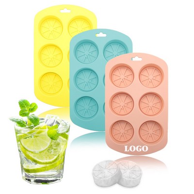6 Cavity Silicone Lemon Ice Mold