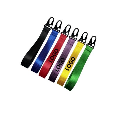 Nylon wristband motorcycle keychain
