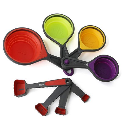 8 Pieces Silicone Measuring Set